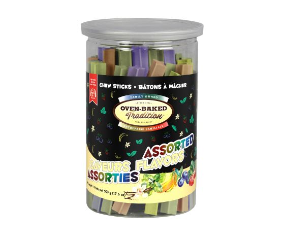 Oven Baked Tradition Gâteries Pour Chien, Bâtons à Mâcher, Saveurs Assorties 200g
