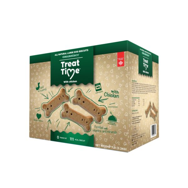 Oven-Baked Tradition Treat Time Gâteries Pour Chien - Biscuits Natures, Poulet, Large 7lbs