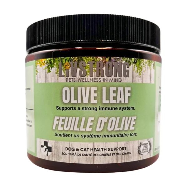 Livstrong - Feuille d'olivier en poudre | Chien et chat - 100g