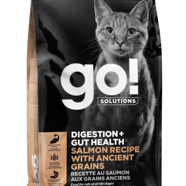 Petcurean Go! Digestion & santé intestinale aux grains anciens pour chat saumon