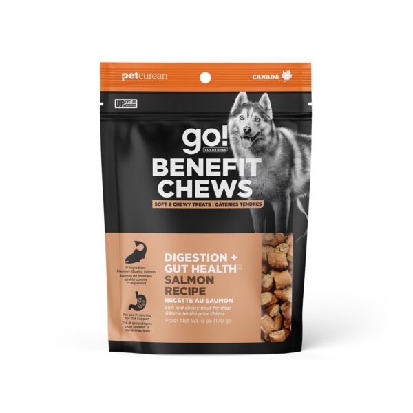 Petcurean Go! Digestion + Santé Intestinale Gâteries Tendres Au Saumon Pour Chien 170g
