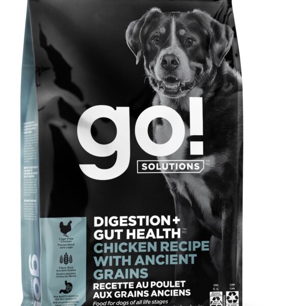 Petcurean Go! Digestion + santé intestinale aux grains anciens pour chien poulet