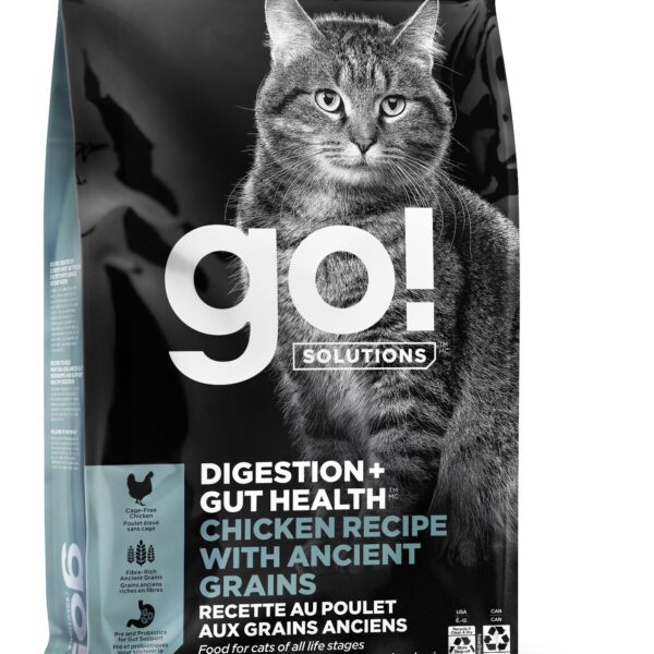 Petcurean Go! Digestion & santé intestinale aux grains anciens pour chat poulet