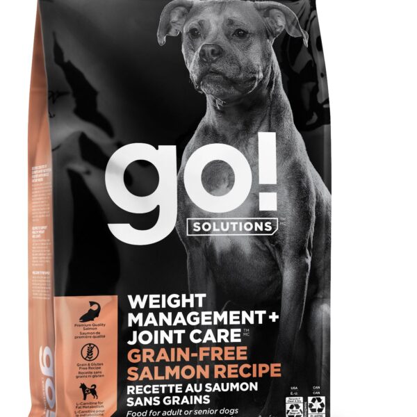Petcurean Go! Contrôle du poids + articulations sans grains pour chien saumon