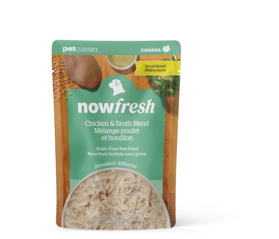 Petcurean Now Fresh - Nourriture humide sans grains pour chien petite race | Poulet & bouillon 2.8 oz
