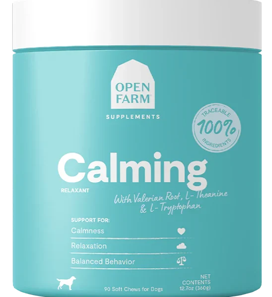 Open Farm - Supplément pour chien | Calmant - 90 morceaux