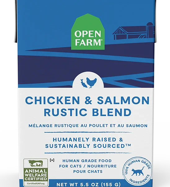 Open Farm - Conserve pour chat | Ragoût rustique de poulet de saumon - 5.5 oz