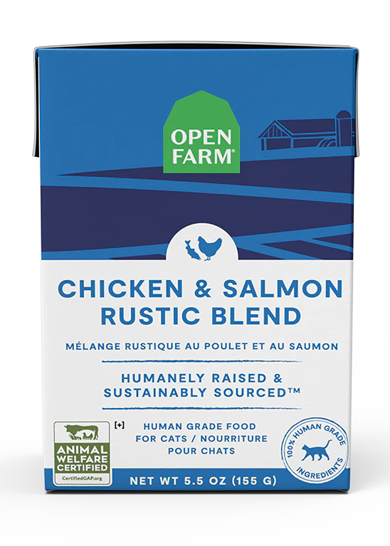 Open Farm - Conserve pour chat | Ragoût rustique de poulet de saumon - 5.5 oz