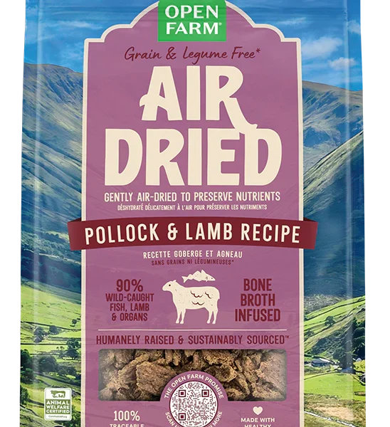 Open Farm - Gâteries pour chien | Recette d'agneau et goberge séché à l'air