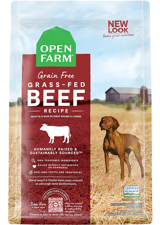 Open Farm pour chien sans grains boeuf