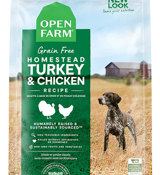 Open Farm pour chien sans grains dinde & poulet