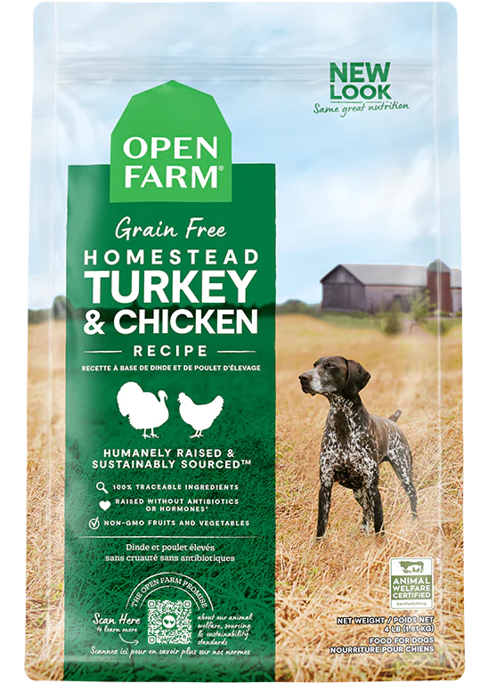 Open Farm pour chien sans grains dinde & poulet