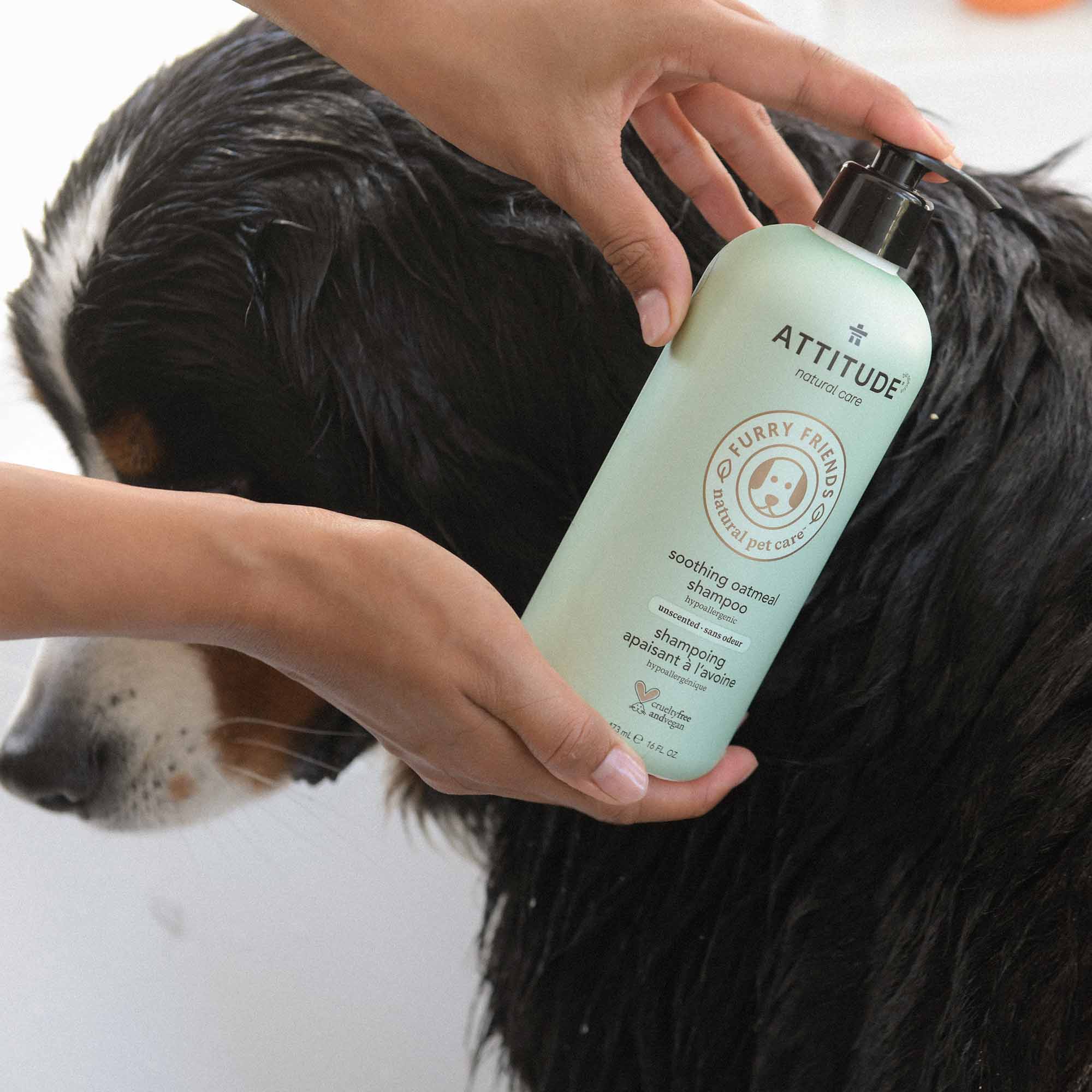 Attitude - Shampoing apaisant pour animaux à l’avoine | Sans odeur - 473ml – Image 2