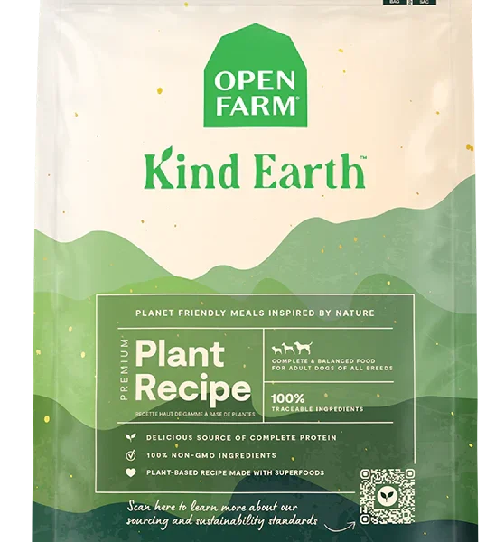 Open Farm - Kind Earth | Nourriture à base de plantes | Chien - 20lbs
