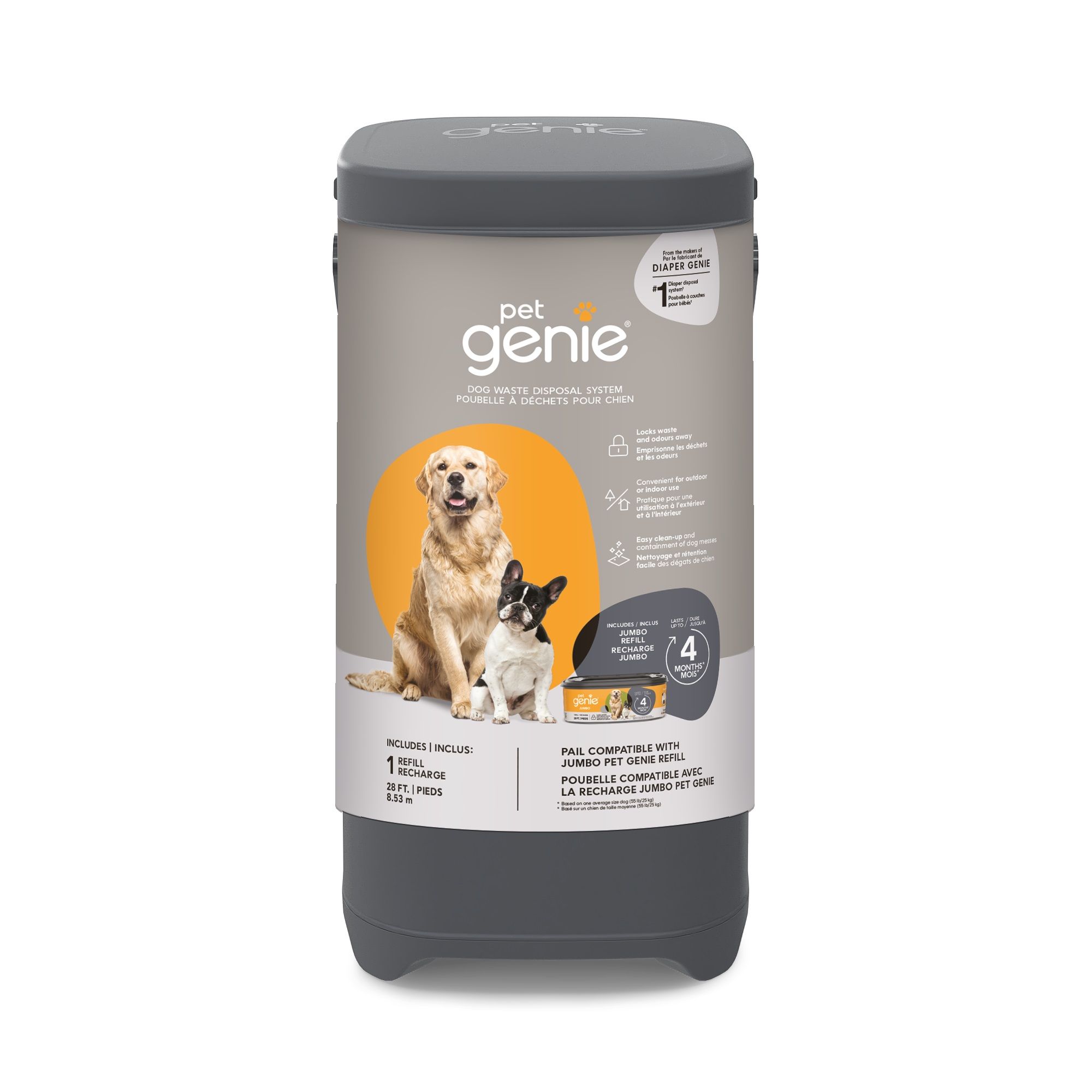 Pet Genie - Poubelle à déchets pour chien