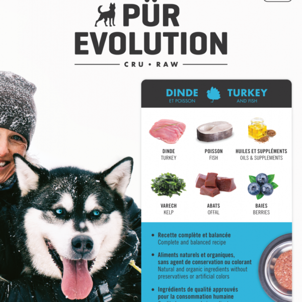 Pür Évolution | Dinde et poisson - Chien