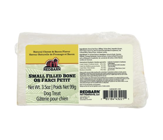 Redbarn - Os naturel farci pour chien | Saveur de fromage & bacon