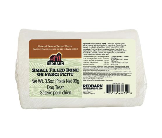 Redbarn - Os naturel farci pour chien | Saveur de beurre d'arachides