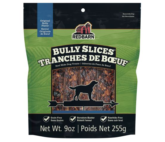 Redbarn - Tranches de bully stick au boeuf pour chien | Sac de 255g