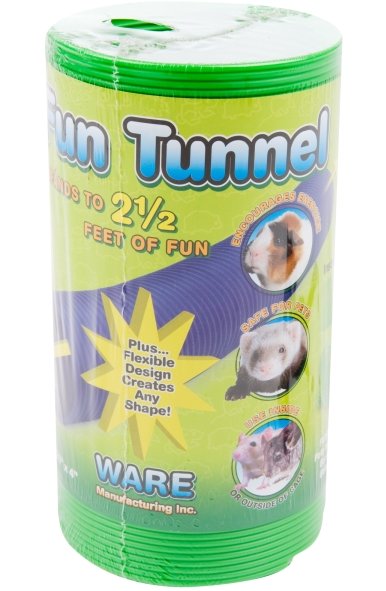 Ware - Tunnel souple pour petits animaux | 30" x 4" - Vert