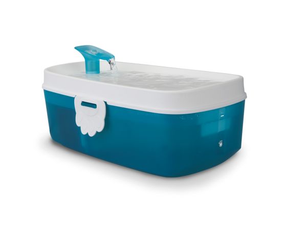 Fontaine H2O Zen | Abreuvoir Pour Chat Blanc et Bleu - 2.5 L