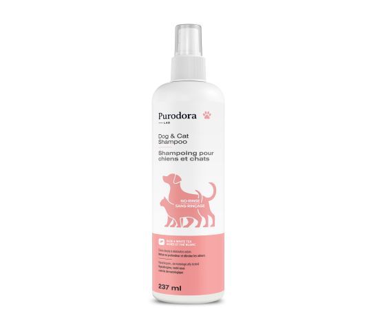 Purodora Lab - Shampoing sans-rinçage pour chiens et chats | 237ml