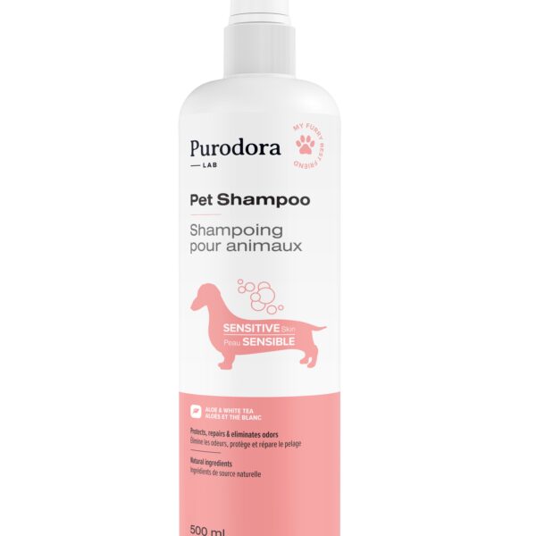 Purodora Lab, Shampoing Pour Animaux à La Peau Sensible 500ml