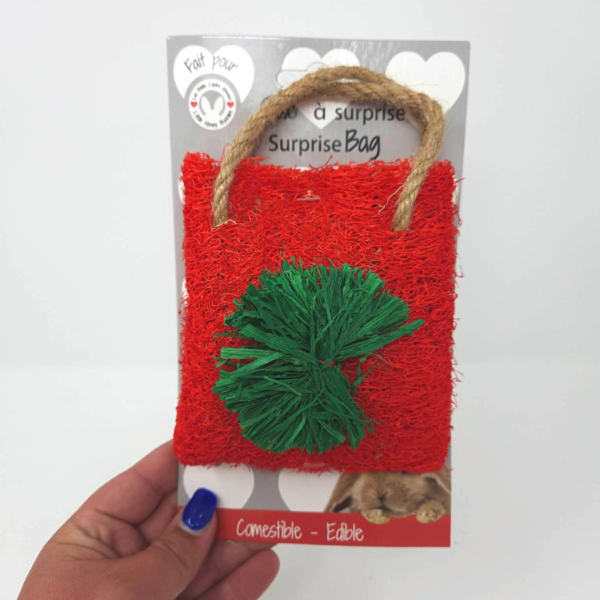 Les petits lapins d'amour - Sac à surprise en Loofah