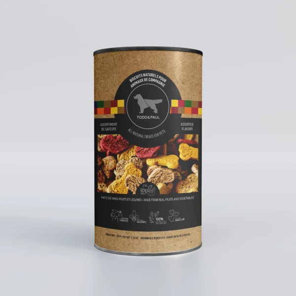 Todd & Paul - Biscuits pour chien | Assortiment de saveurs -220g