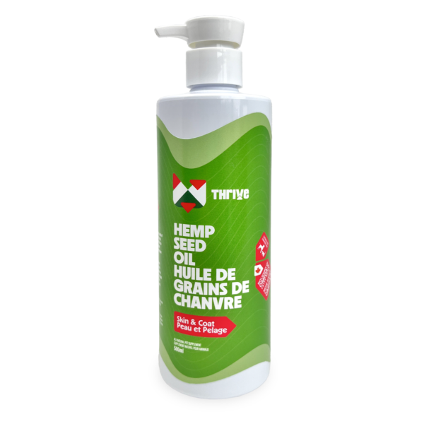 Thrive - Huile de graines de chanvre | Peau, pelage et digestion - 500 ml