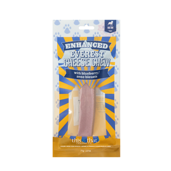 This & That - Fromage de Yak à mâcher | Saveur de Bleuets