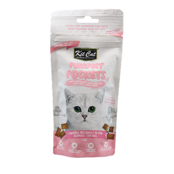 Kit Cat - Gâteries pour chat | Contrôle des boules de poils - 60g