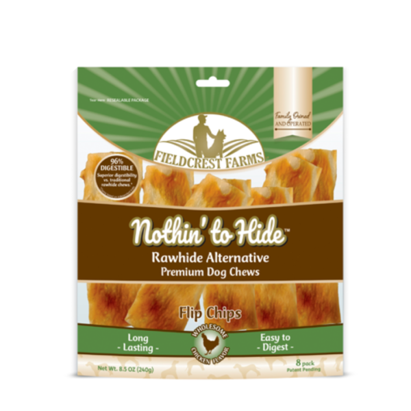 Nothin' to Hide - Lanière à base de collagène | Poulet - Pqt 8