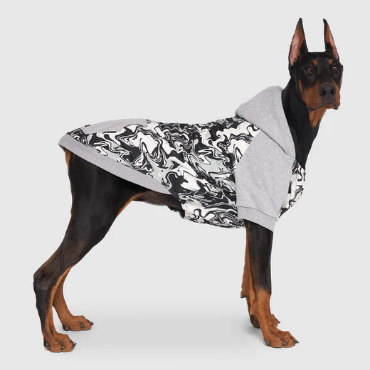 Canada Pooch - Sweat à capuche | Marbré qui allume dans le noir – Image 2