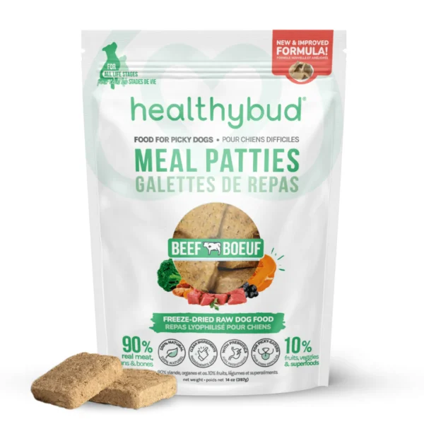 Healthybud - Galettes de repas | Repas lyophilisé pour chiens - 14 oz