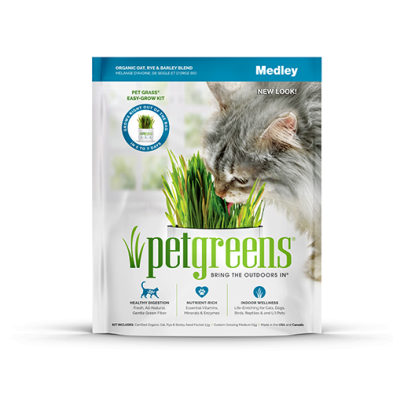 Pet Greens - Herbe à chat à faire poussez soi-même | Mélange d'herbe 88g