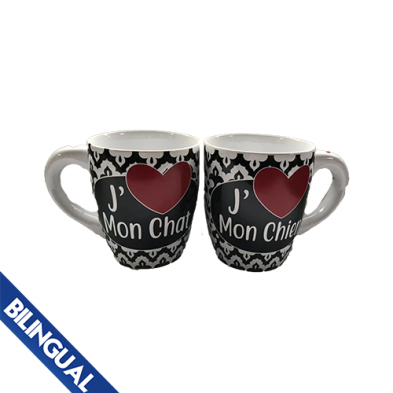 PetRageous Tasse Jumbo J'aime mon chien - chat 28 oz