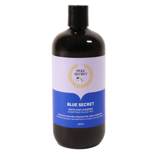 Peke Secret - Shampoing naturel pour chien et chat | Blue Secret - 500ml