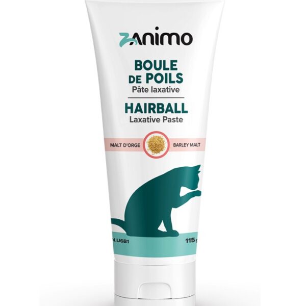 Zanimo - Pâte laxative naturelle pour chat | Boule de poils - 115g