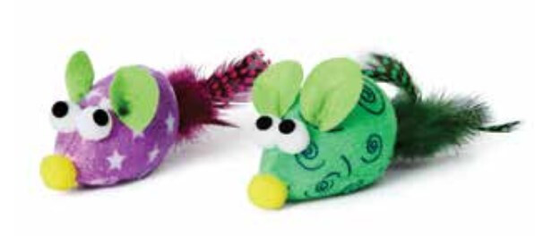 Bud'z Jouets Pour Chat - Souris, Couleurs Variées 9cm