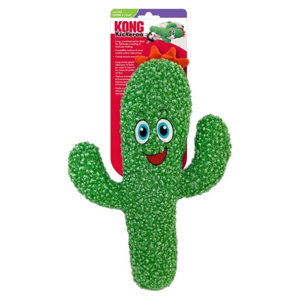 Kong - Kickeroo | Jouet avec herbes à chat | Cactus des Fêtes