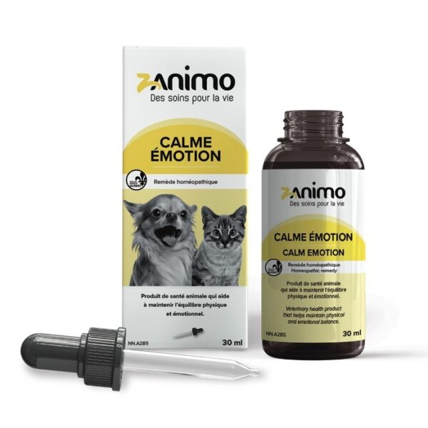Zanimo - Remède homéopathique pour chat et chien | Calme émotion - 30ml