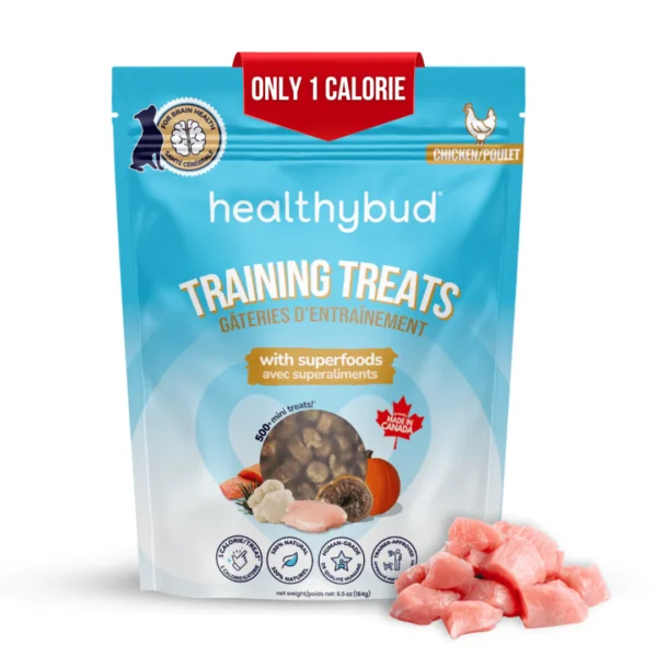 Healthybud - Gâteries d'entraînement pour chien avec super aliments | 184g