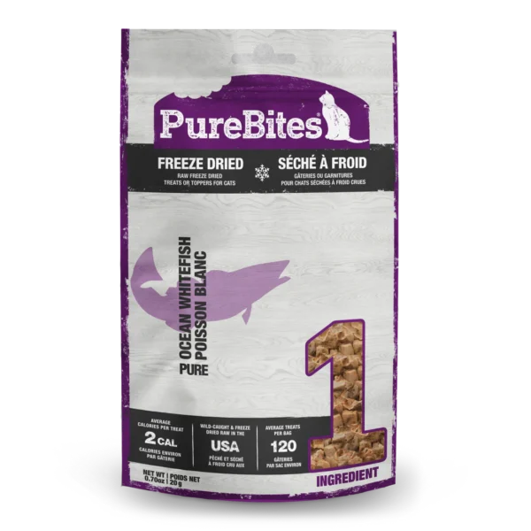 PureBites - Gâteries séchées à froid pour pour chat | Poisson blanc - 20g