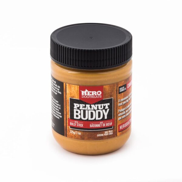 Hero Peanut Buddy - Beurre d'arachides naturel | Avec bâton de boeuf - 325g