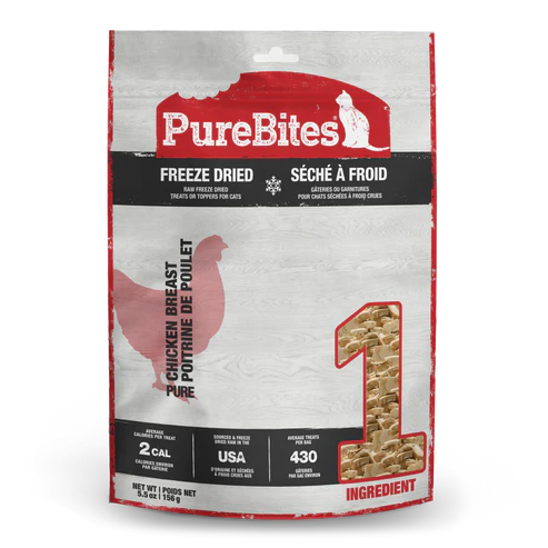 PureBites - Gâteries séchées à froid pour pour chat | Poitrine de poulet - 156g