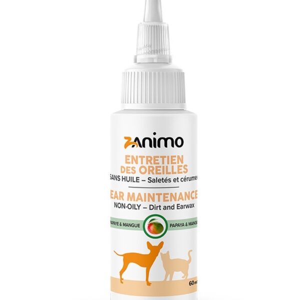 Zanimo - Entretien des oreilles - sans huiles | Chien et chat -Payaye - 60ml