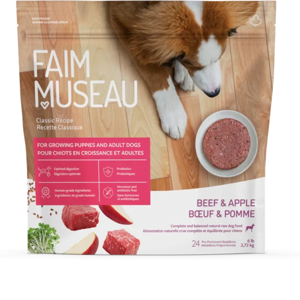 Faim museau recette classique Boeuf et pommes 24 médaillons (6lbs)