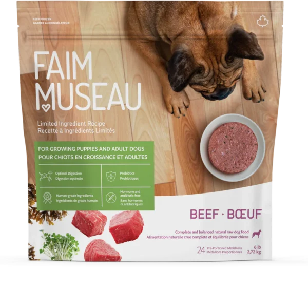 Faim museau recette a ingrédients limités Simplement boeuf 24 médaillons (6lbs)