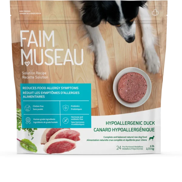 Faim museau recette Solution Canard hypoallergénique 24 médaillons (6lbs)